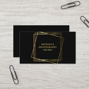 Gold Photography Studio Business Card