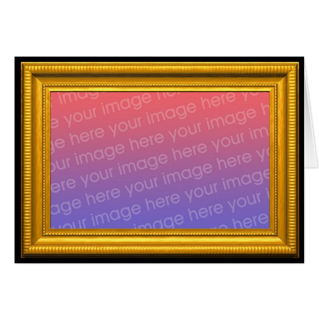 Gold Picture Frame Template (Front Horizontal)