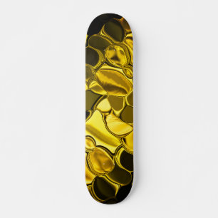 Gold pieces, circular and rounded off shapes? skateboard