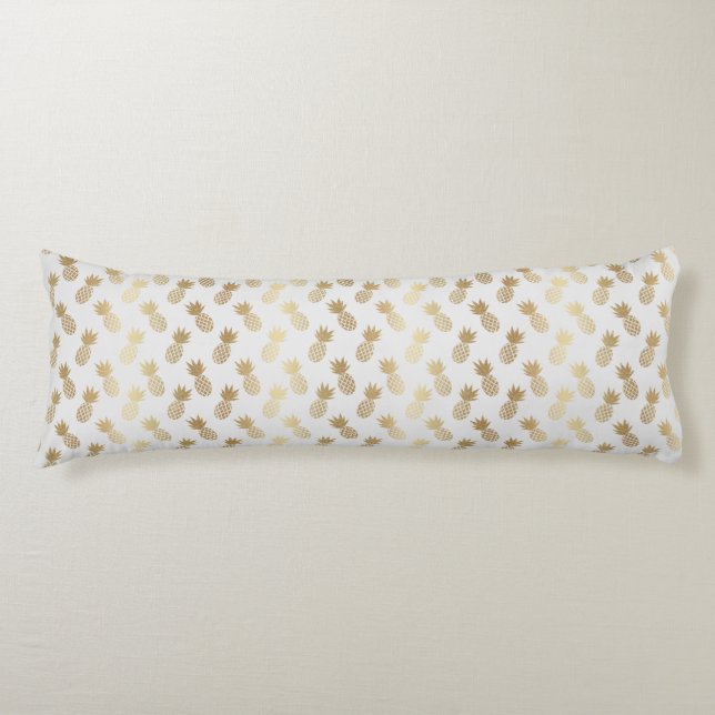 Gold Pineapple Pattern Body Cushion (Front)