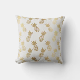 Gold Pineapple Pattern Cushion
