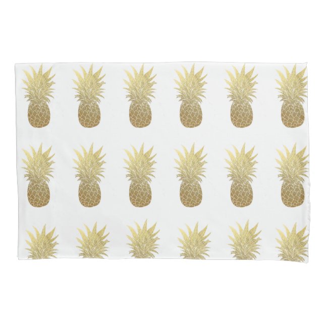 Gold Pineapple Pillowcase (Front)