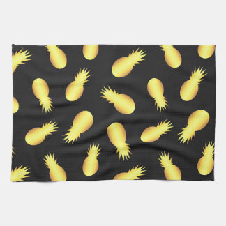 Gold Pineapple Tea Towel
