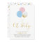 Gold, Pink, Blue Balloons | Oh Baby Baby Shower