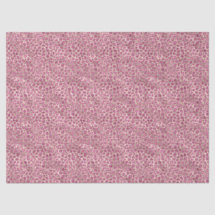 Gold Pink Glitzy Glitter Leopard Print Tissue Paper