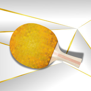 Gold Pixel Art     Ping Pong Paddle