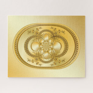 Gold Plate Jigsaw Puzzle