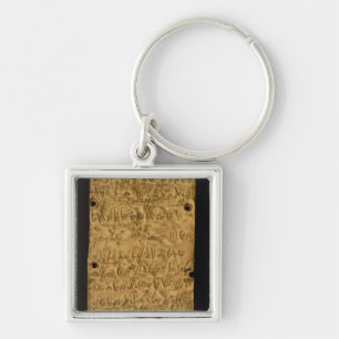 Gold plate with Phoenician inscription, from Santa Key Ring