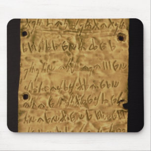 Gold plate with Phoenician inscription, from Santa Mouse Pad
