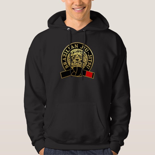 Gold Plated Brazilian Jiu-Jitsu Black Belt Hoodie (Front)