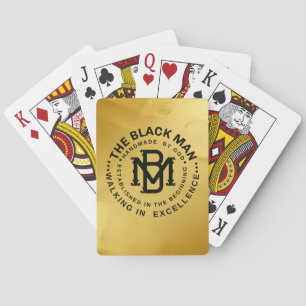 Gold Playing Cards for Black Men