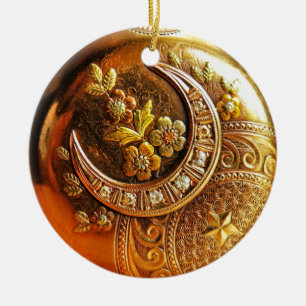 Gold Pocket Watch Ornament