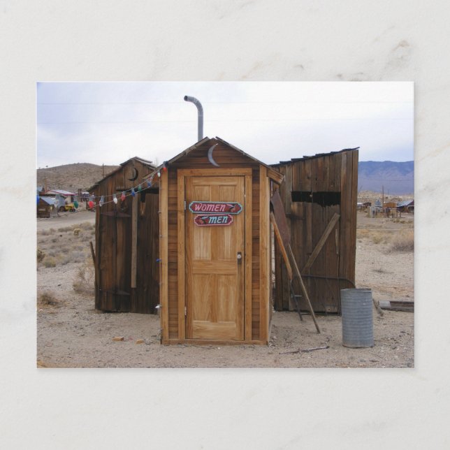 Gold Point Outhouse Postcard (Front)