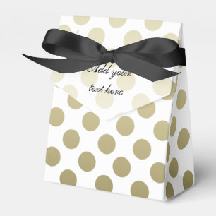 Gold Polka Dot Favour Box