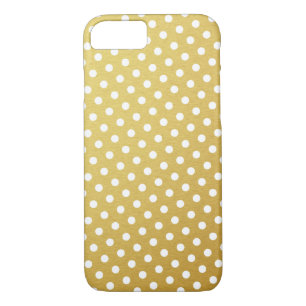 Gold Polka Dot Pattern iPhone 7 Case