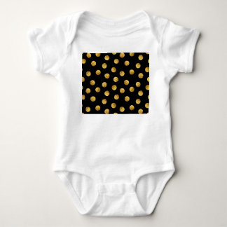 Gold Polka Dot: Sparkling Seamless. Baby Bodysuit