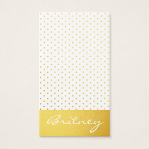 Gold polka dots and monogram - custom