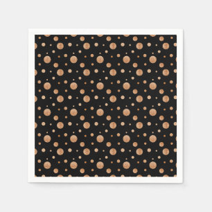 Gold polka dots napkins coffee mug