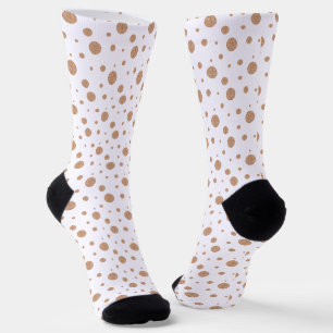 Gold polka dots napkins socks