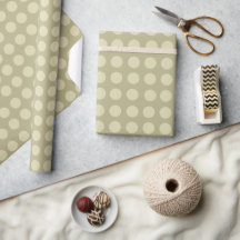 Gold Polka Dots Wrapping Paper