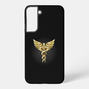 Gold Polygonal Symbol Caduceus Samsung Galaxy Case