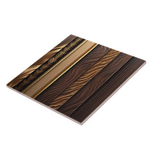 Gold Popular Wood Art Lamperia Collection Ceramic Tile