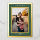 Gold Pressed Bold Elegance Christmas Border Photo