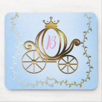 Gold Princess Carriage Blue Storybook
