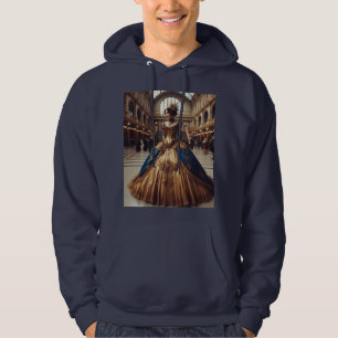 Gold Princess Steampunk Victorian Industrial Hoodie