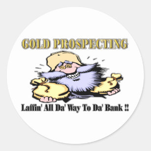 Gold Prospecting Classic Round Sticker