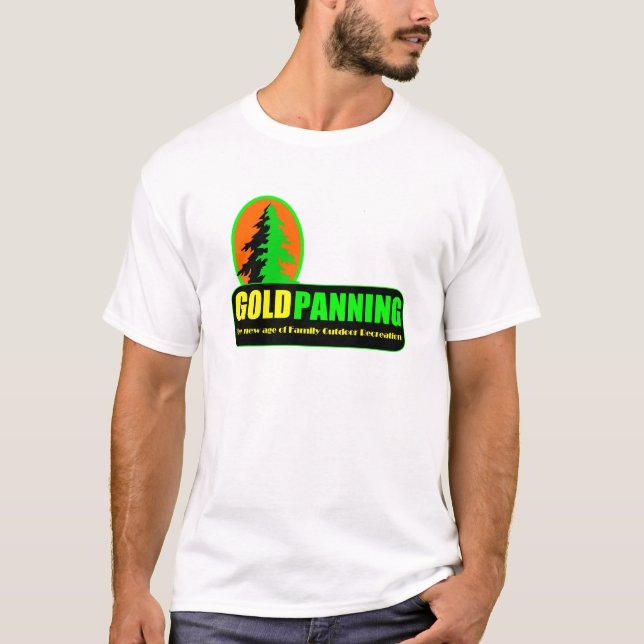 Gold Prospecting Panning Outdoor Fun Family UNISEX T-Shirt (Front)
