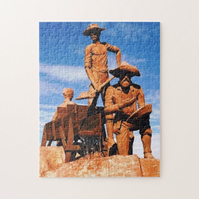 Gold Prospector Photo Designed Colour Jigsaw Puzzle (Vertical)