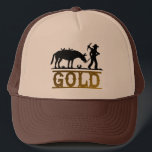 Gold Prospector. Trucker Hat<br><div class="desc">An expressive gold prospector design.</div>