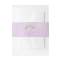 Gold Purple Floral Quinceañera