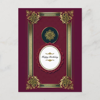 Gold Purple Luxury Invitations Birthday