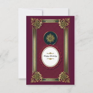 Gold Purple Luxury Invitations Birthday