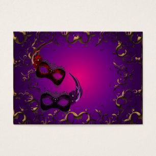 Gold Purple Masquerade Party Admission Tickets