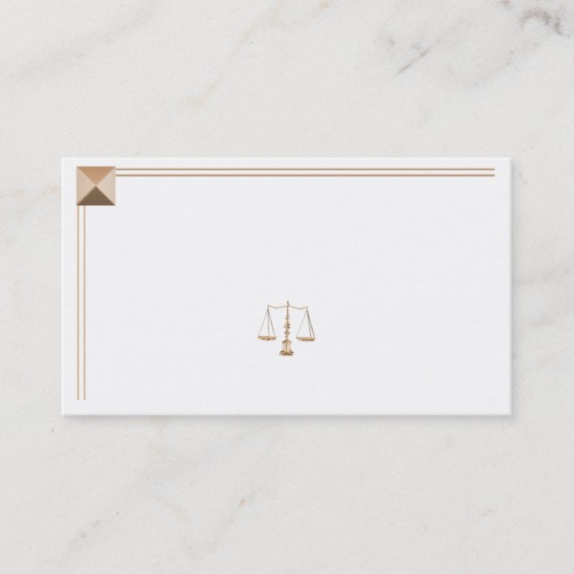 Gold Pyramid Legal Business Card (Front)