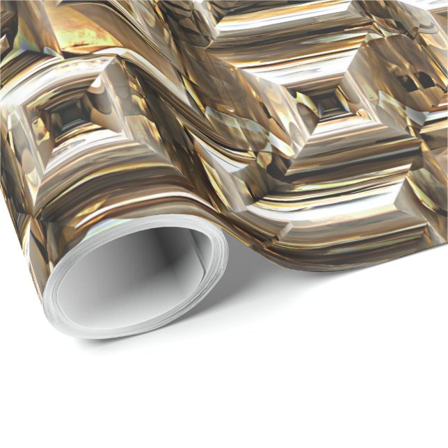 Gold Pyramids 1 Wrapping Paper (Roll Corner)