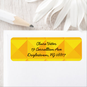Gold Pyramids Return Address Label
