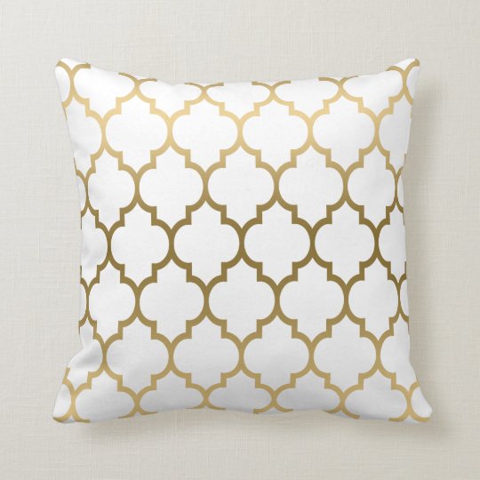gold pattern cushion