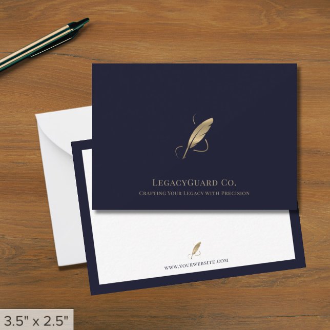 Gold Quill Estate Note Card (Creator Uploaded)