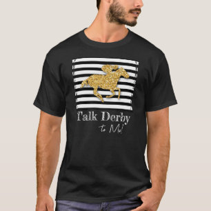Gold Racehorse Derby Day T-Shirt