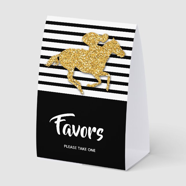 Gold Racehorse Derby Favours (Front)