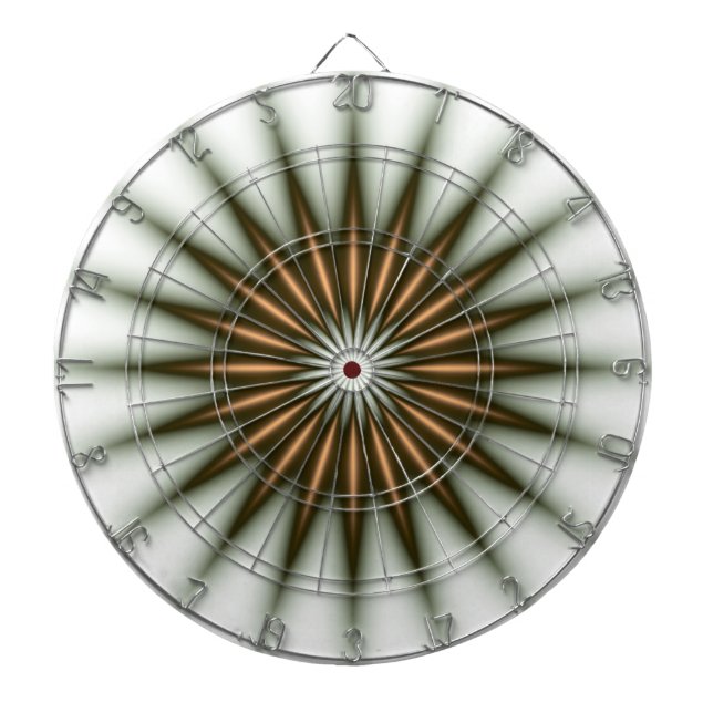 Gold Radiant Pattern Dartboard (Front)