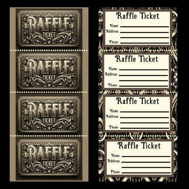 Gold Raffle Ticket (Creator Uploaded)