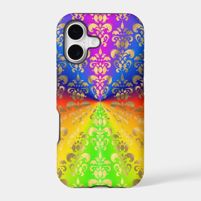 Gold rainbow damask (Back)