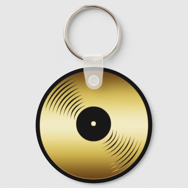 GOLD RECORD ALBUM KEY RING (Front)