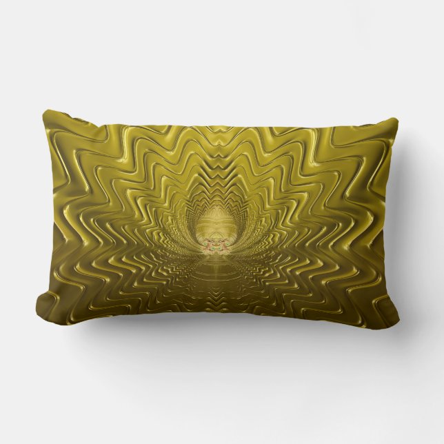 GOLD ~ Rectangular Shape ~ Lumbar Cushion (Front)