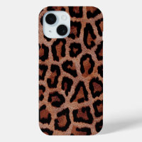 Gold Red Brown Black Leopard Animal Print